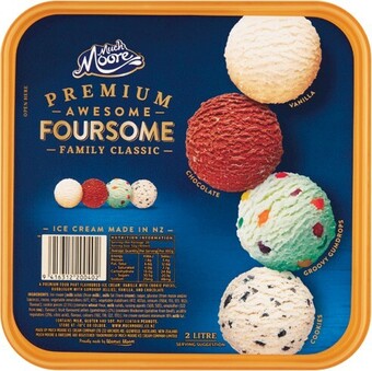 Woolworths Much Moore Ice Cream 2 Litre – From the Freezer offer