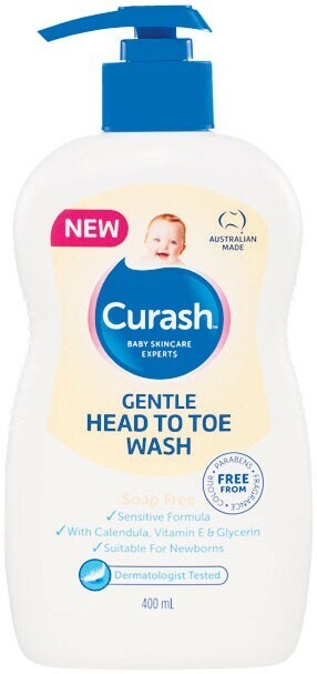 Woolworths Curash Gentle Head to Toe Wash 400ml offer