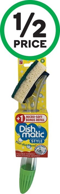 Woolworths Dishmatic Dishwand Handle Plus Bonus Refill offer