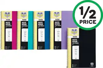 Woolworths Spirax Notebook A4 Assorted Colours 120 Pg offer
