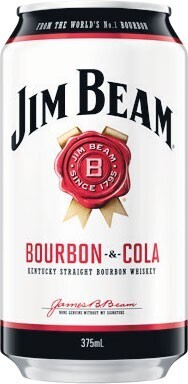 Woolworths Jim Beam White Label & Cola Cans 24x375ml offer
