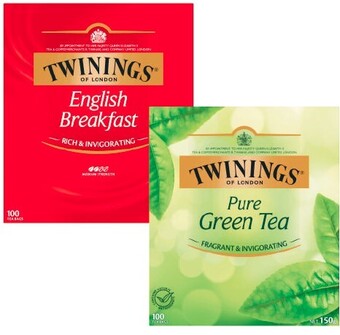 Coles Twinings Tea Bags 80 Pack-100 Pack offer