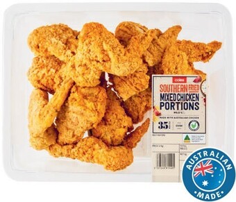 Coles Coles RSPCA Approved Chicken Mixed Portions Southern Fried offer
