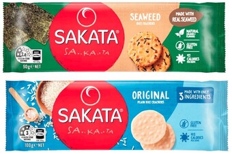 Coles Sakata White Rice Crackers 90g-100g offer