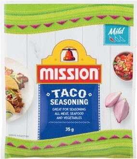 Coles Mission Taco Seasoning Mix 35g offer