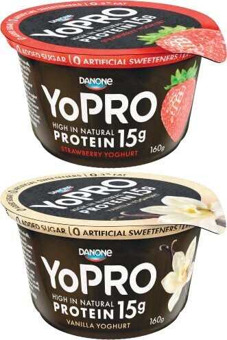 Coles Danone YoPro Yoghurt 160g offer