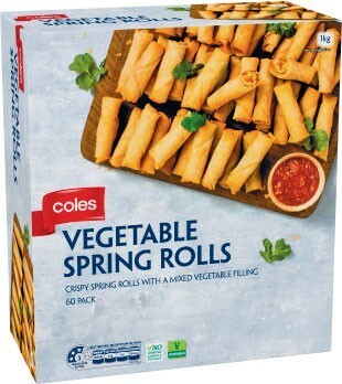 Coles Coles Cocktail Spring Rolls 1kg offer