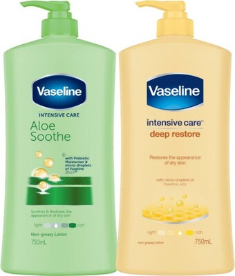 Coles Vaseline Intensive Care Body Lotion 750mL offer