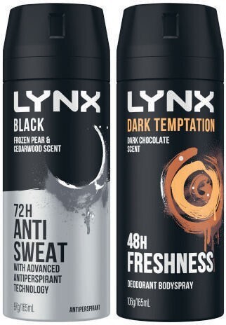 Coles Lynx Body Spray or Antiperspirant Deodorant 165mL offer