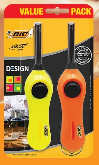 Coles Bic Mega Lighters 2 Pack offer