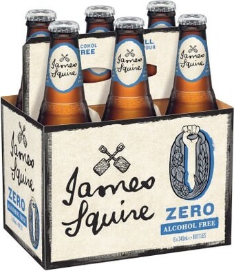 Coles James Squire Zero Bottles 6x345mL offer