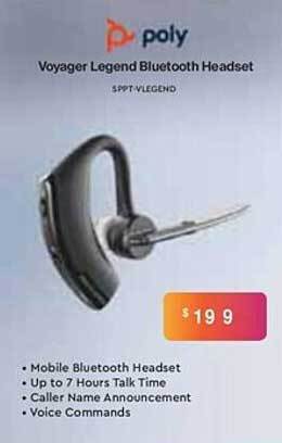 Poly Voyager Legend Bluetooth Headset 