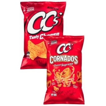 Coles CC’S Corn Chips 175g or Cornados 110g offer