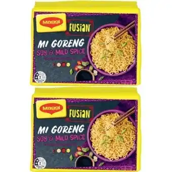 Coles Maggi Fusian Noodles 5 Pack 345g-400g offer