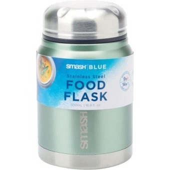 Coles Smash Blue Stainless Steel Food Flask 500mL offer