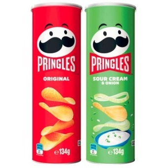Coles Pringles Potato Crisps 119g-134g offer