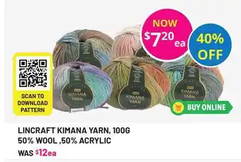 Lincraft Lincraft Kimana Yarn offer