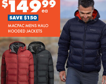 BCF Macpac Mens Halo Hooded Jackets offer