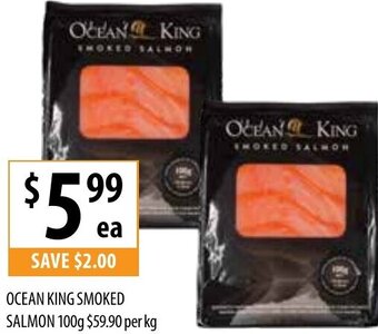 Supabarn Ocean King Smoked Salmon 100g offer