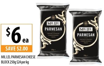 Supabarn Mil Lel Parmesan Cheese Block 250g offer