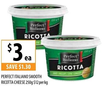Supabarn Perfect Italiano Smooth Ricotta Cheese 250g offer