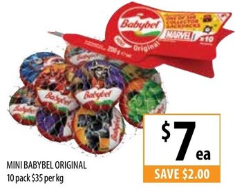Supabarn Mini Babybel Original 10 Pack offer