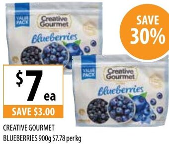 Supabarn Creative Gourmet Blueberries 900g offer