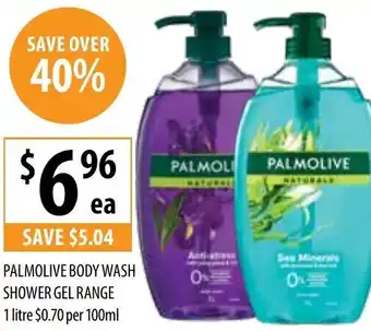 Supabarn Palmolive Body Wash Shower Gel Range 1 Litre offer
