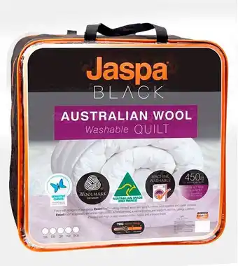 Spotlight 30% off Australian Wool Washable Quilt offer
