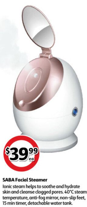 Coles Saba Facial Steamer offer