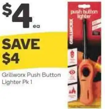 Woolworths Grillwarx Push Button Lighter Pk 1 offer
