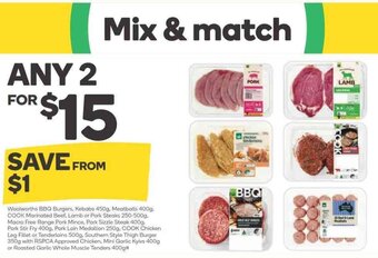Woolworths Mix & Match Any 2 offer