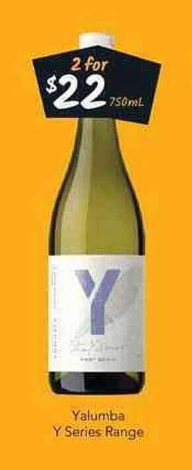 Cellarbrations Yalumba Y Series Range offer