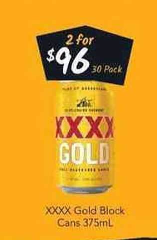 Cellarbrations Xxxx Gold Block offer