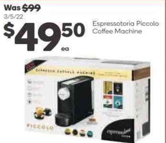 Espressotoria Piccolo Coffee Machine