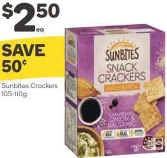 Sunbites Crackers 105-110g