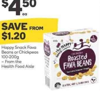 Woolworths Happy Snack Fava Beans Or Chickpeas 100-200g offer