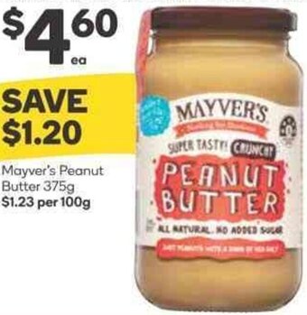 Woolworths Mayver's Peanu t Butter 375g offer