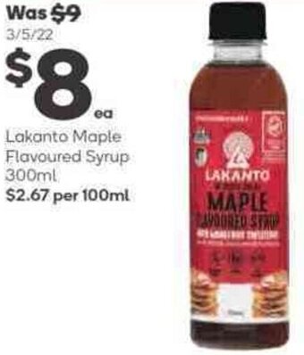Lakanto Maple Flavoured Syrup 300ml