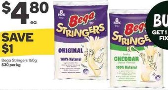 Woolworths Bega Stringers 160g offer