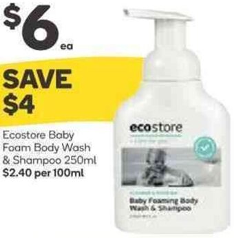 Ecostore Baby Foam Body Wash & Shampoo 250ml