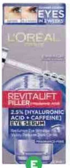 Woolworths L'Oreal Revitalift Filler Eye Serum 20ml offer
