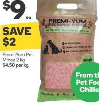 Woolworths Premi-Yum Pet Mince 2 Kg offer