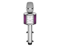BIG W Laser LED Karaoke Microphone - Silver offer