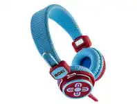 BIG W Moki Kids Safe Volume Limited Headphones - Blue & Red offer