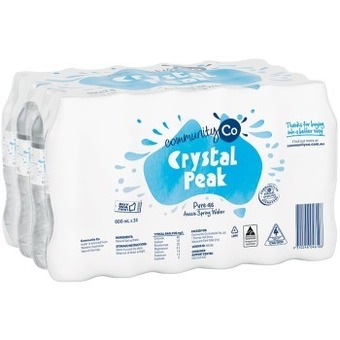IGA Community Co Crystal Peak Spring Water 24x600mL offer
