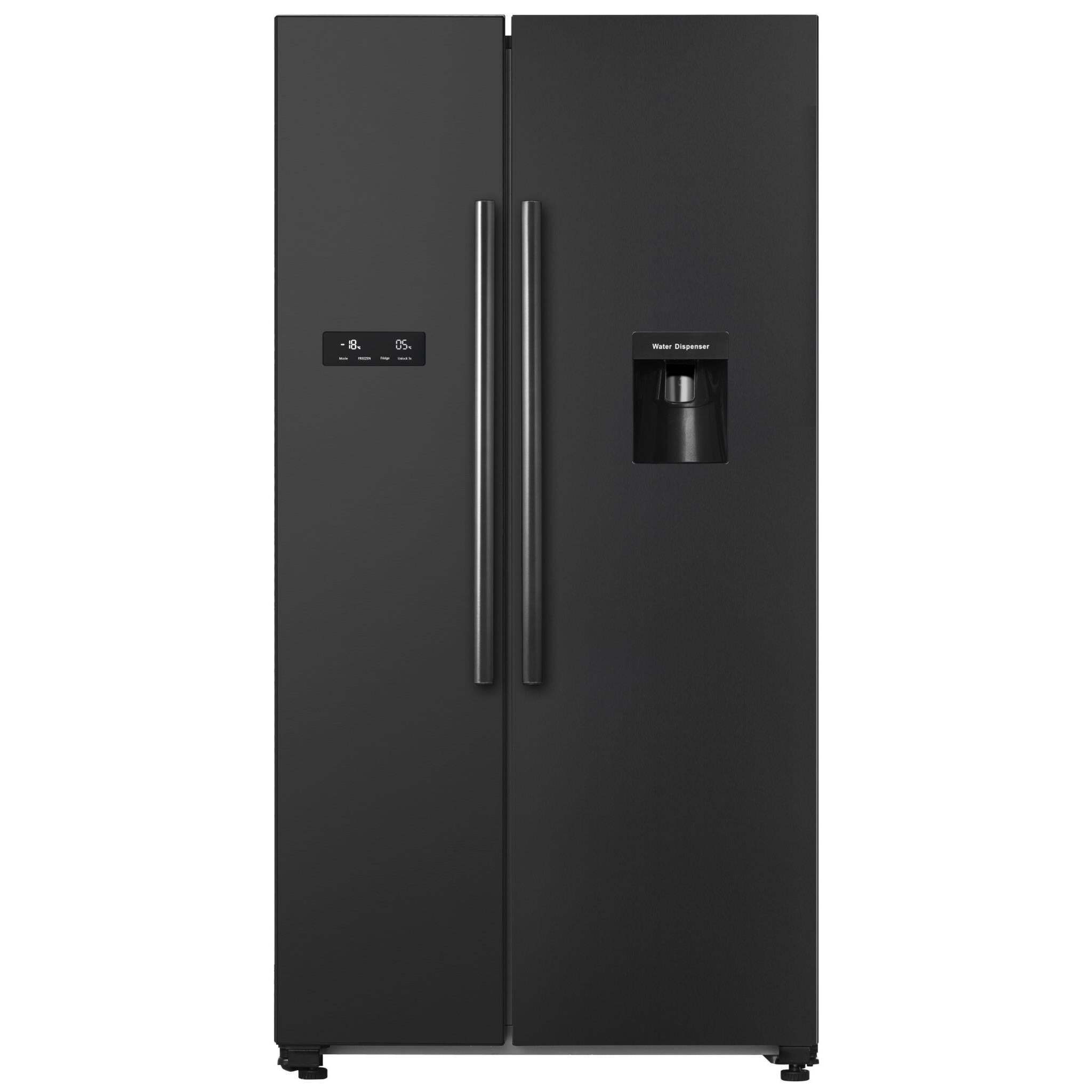Hisense HRSBS578BW 578L Side by Side Fridge (Black Steel) offer at JB HiFi