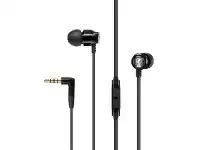 Officeworks Sennheiser Earphones with Mic Black CX300S offer