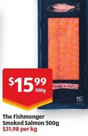 ALDI The Fishmonger Smoked Salmon offer
