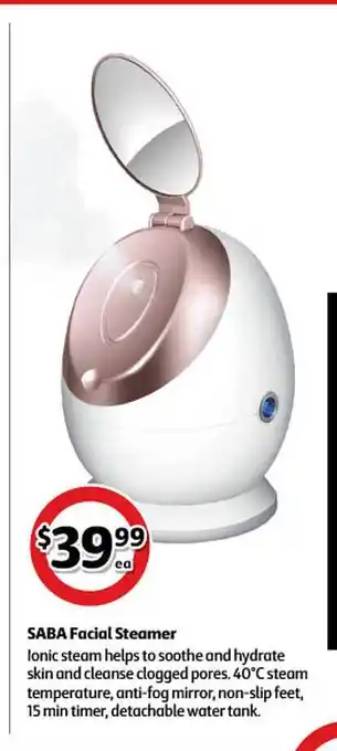 Coles Saba Facial Steamer offer